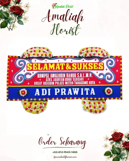 Papan Bunga Ucapan Selamat Iring Mulyo